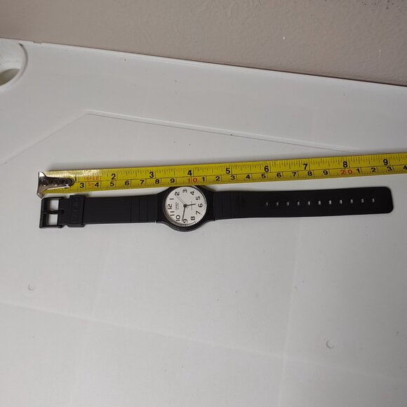 Black Casio Analog Watch With White Dial - Picture 9 of 11